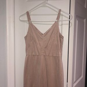 Suede dress